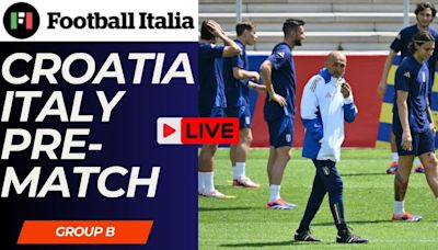 EURO 2024 Live Video: Croatia vs. Italy pre-match show on Football Italia