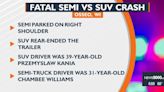 UPDATE: Names released in fatal semi vs. SUV crash near Osseo