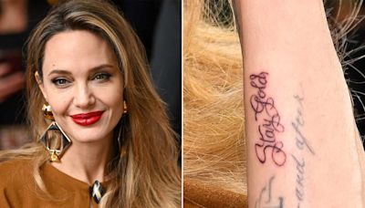 Angelina Jolie Debuts New Tattoo at The Outsiders Opening Night — Is It a Nod to the Story?