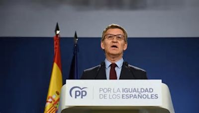 Feijóo acusa a Sánchez de «dimitir de la democracia» y arrastrar con él al PSOE