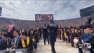 University of Michigan students stage protests amid graduation weekend