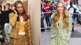 Amanda Seyfried Channels Cher from ‘Clueless’ in Yellow Plaid Short Suit While Out in New York City