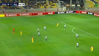 El insólito gol en contra que se hizo Racing frente a Coquimbo Unido en la Copa Sudamericana