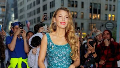 Blake Lively Pre-Games the Met Gala in a Shimmering Mermaid Dress With Faux Fish Scales