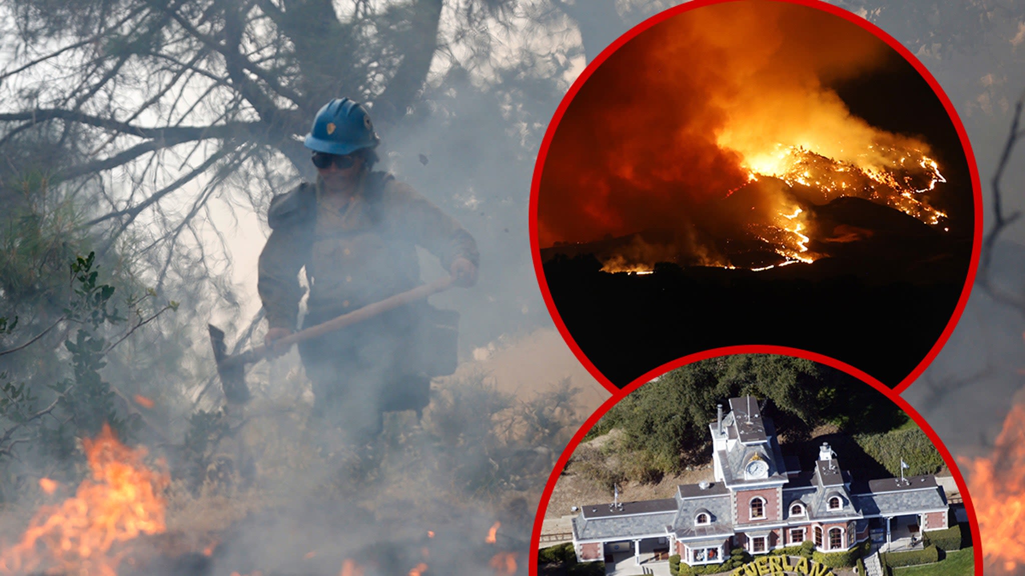 Neverland Ranch Protected by Crew Amid SoCal Wildfire