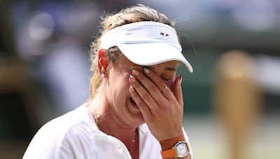 Wimbledon 2024: Tearful Vekic struggles to see any positives after heartbreaking loss to Paolini in semifinals