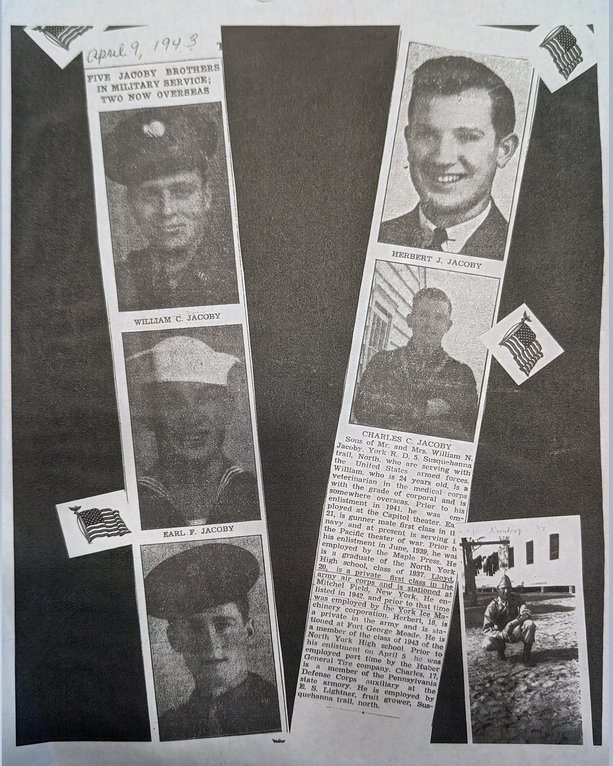 5 York County brothers who served during WWII all came home. But the war took its toll