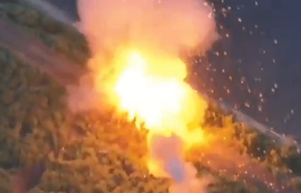 Video shows Ukraine drone find fatal gap in Russian "turtle tank's" armor
