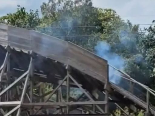 Alton Towers is forced to close rollercoaster after smoke seen rising from ride