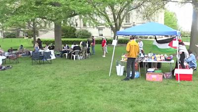 Second day of protest against Gaza war at Univ. of Iowa campus