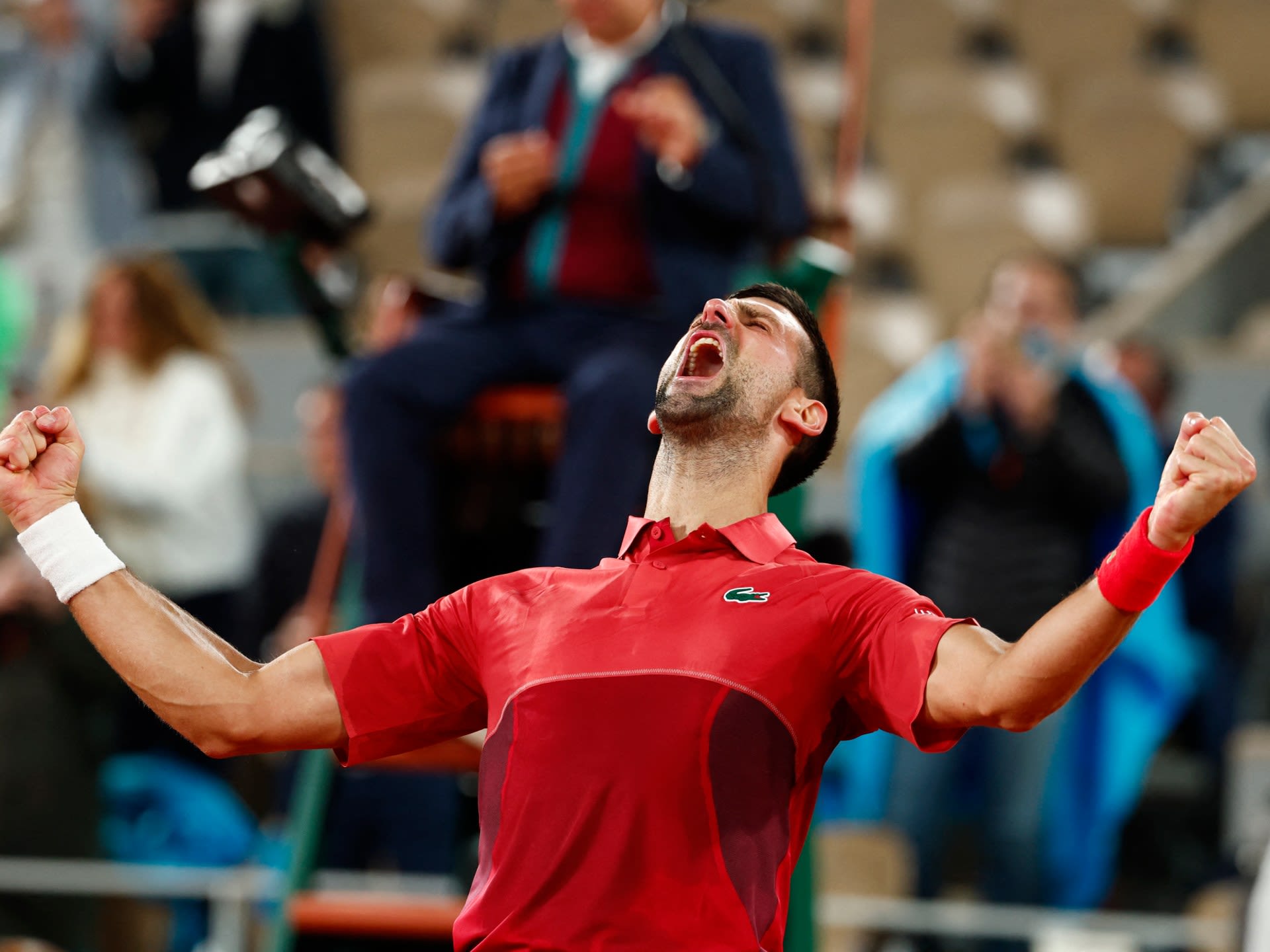 Marathon man Djokovic beats Musetti in latest-ever finish at French Open