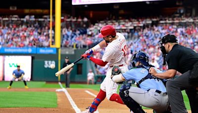 Phillies slugger Kyle Schwarber sets MLB single-season record with 14th leadoff homer