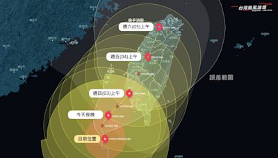 停班停課一覽／山陀兒「原地踏步」何時登陸？16縣市風雨預測達標、北北基桃颱風假一路到週五？