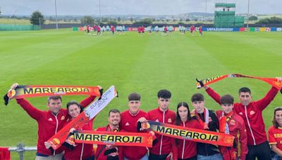 La Marea Roja, presente en la última sesión antes del duelo ante Alemania