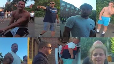 Police release images of eight people after disruption at Aldershot protest | ITV News