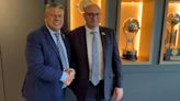 Claudio Tapia se reunió con el presidente de la Federación de Fútbol de Israel