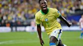 Vinicius brace helps Brazil to 4-1 Copa America win over Paraguay