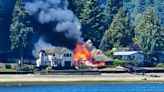 Multiple homes burned in 3-alarm fire on Erlands Point, north of Bremerton