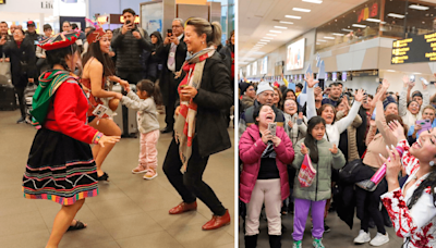 Así se vive las Fiestas Patrias en el aeropuerto Jorge Chávez: desde emotivos reencuentros hasta shows en vivo