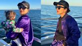 Priyanka serves cool girl vibe in vibrant satin tracksuit for whale watching trip with fam