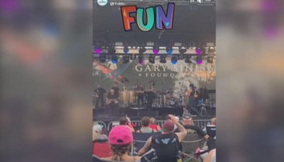 Actor Gary Sinise, Lt. Dan Band performs at Fort Knox in Kentucky