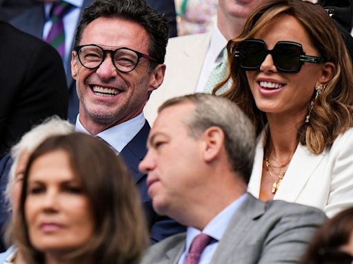 Hugh Jackman and Kate Beckinsale turn heads as they enjoy sweet moment at Wimbledon