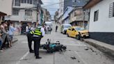 Motociclista resulta herido en choque con taxi en Villamaría