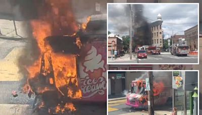 NYC ice cream truck explodes after Post report on company gouging customers, prompting conspiracy theories: ‘This is a hit’