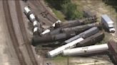 Officials evacuate area after train derails in suburban Chicago