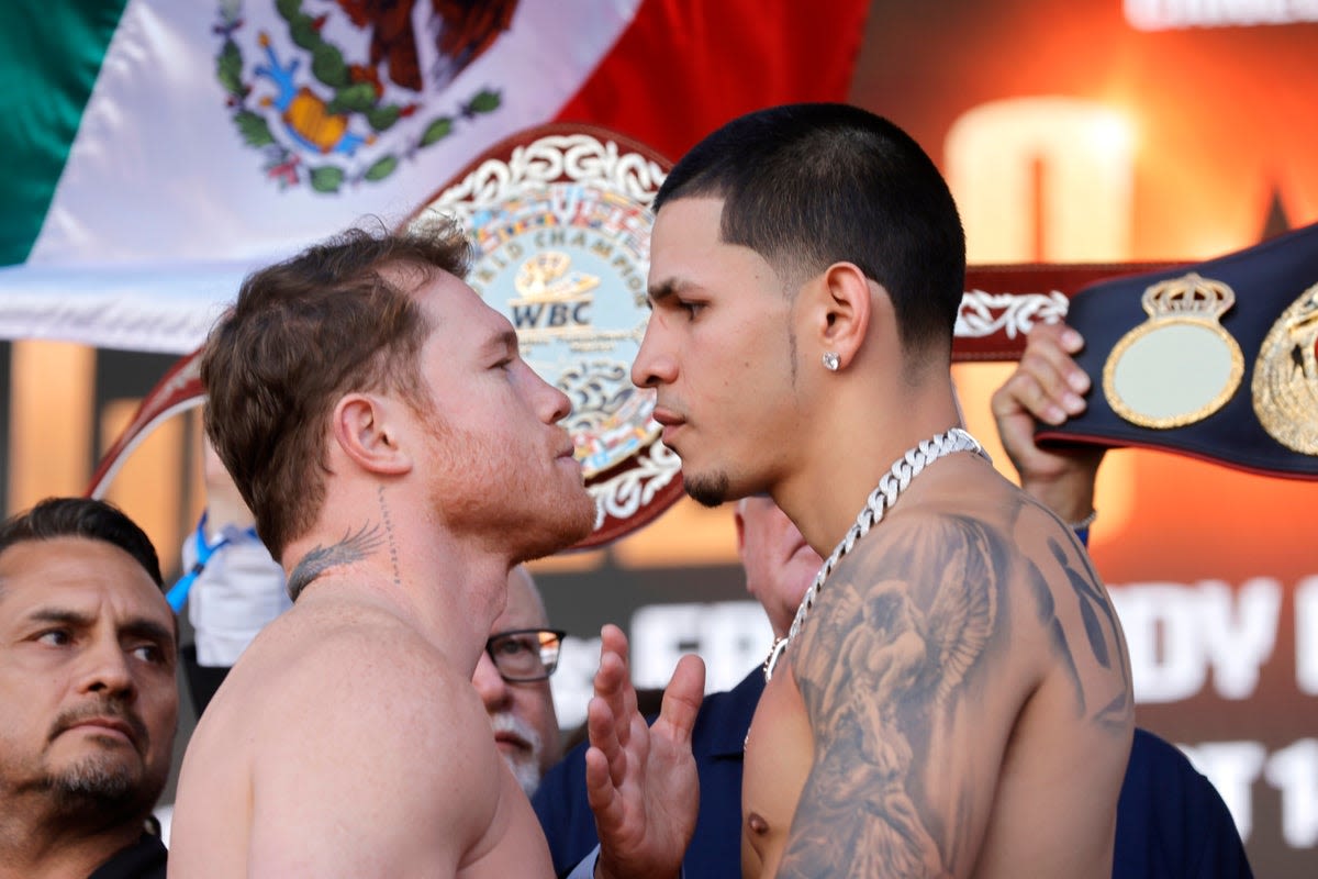 Canelo vs Berlanga LIVE: Boxing superstar Alvarez knocks down unbeaten challenger early