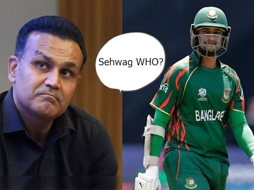 'Sehwag WHO?': Shakib CHEEKILY Roasts Ex-IND Opener After Heroics vs Netherlands