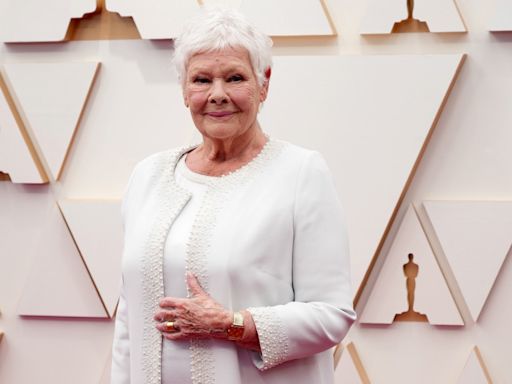 Dame Judi Dench becomes tearful after being asked about Dame Maggie Smith's death