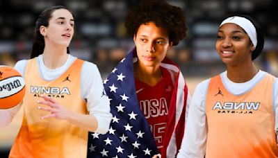 Brittney Griner Reacts to Team USA's Loss to Caitlin Clark and Angel Reese's WNBA All-Star Team