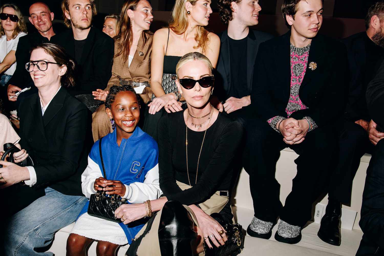 Charlize Theron Brought Her Daughter to the Dior Front Row