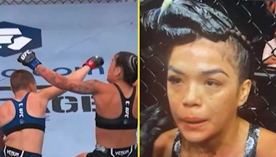 Incredible footage shows UFC star Rose Namajunas punch rival's eyelash off