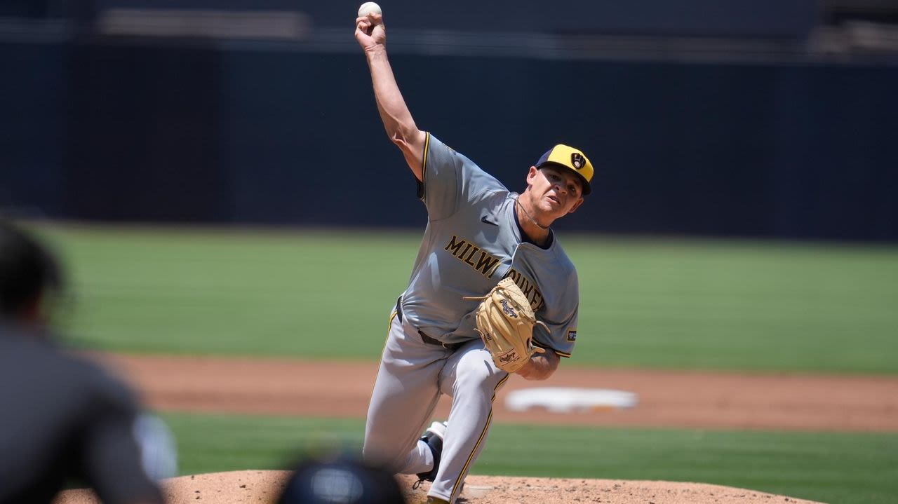 Tobias Myers wins his fourth straight as the Brewers beat the Padres 6-2 to avoid a 4-game sweep