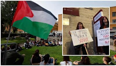 Studentesse incatenate alla Sapienza di Roma: “Stop agli accordi con Israele. Polimeni via da Med Or”