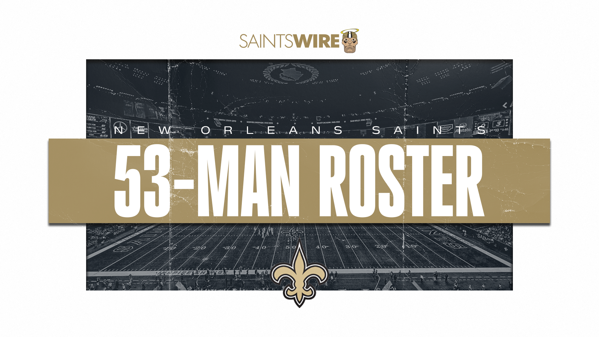 New Orleans Saints' 53-man roster and practice squad for Week 2 vs. Cowboys