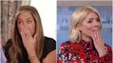 ‘I’m sure you can bleep that’: Holly Willoughby apologises after Jennifer Aniston swears on This Morning