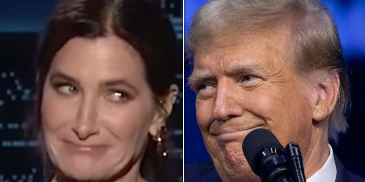 ‘Kimmel’ Guest Host Kathryn Hahn Has X-Rated Comeback To Trump's Weird Challenge