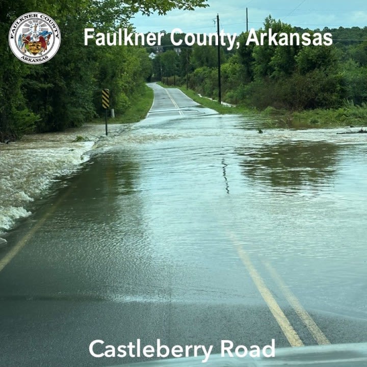 Faulkner County makes Emergency Disaster declaration due to July 17 flooding, storm damage