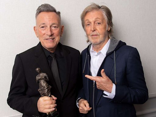 Paul McCartney Roasts Bruce Springsteen at Awards Show: 'He's Never Worked a Day in His Life'