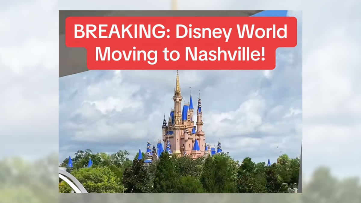 Disney World Moving to Nashville Due to 'Ongoing Battle' with DeSantis?