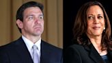 Looking for a fight, Ron DeSantis tangles with Kamala Harris