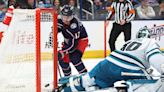 Daniil Tarasov, top line push Columbus Blue Jackets past San Jose Sharks