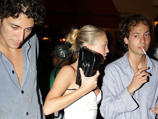 Lila Moss leaves Vogue World Paris party with two handsome mystery men