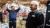 Guy Fieri greets fans during an appearance in Yonkers