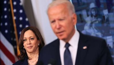 Harris softens Biden's dark warnings about the state of democracy for a more 'joyful' message