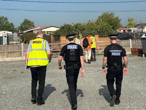 Police visit south Essex traveller site over reports of immigration offences