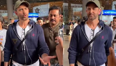Hrithik Roshan Gets Upset With Paparazzi At Mumbai Airport, Video Goes Viral